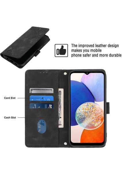 Samsung Galaxy A15 5g/4g Kart Tutucu Manyetik Deri Cüzdan Flip (Yurt Dışından)