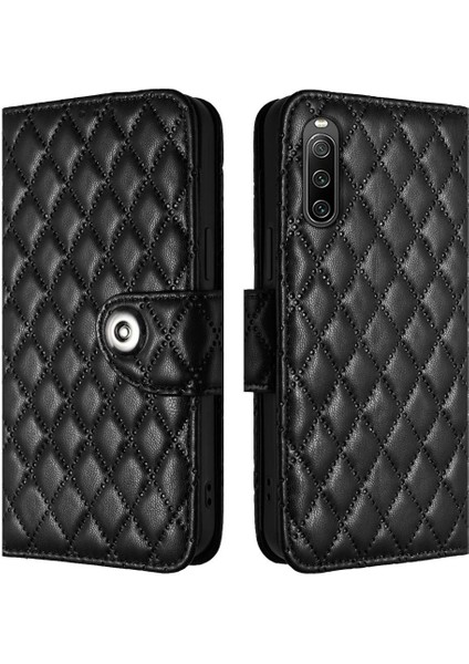 Sony Xperia 10 Iv Bilek Şerit Cüzdan Kapak Için Kılıf Darbeye Şık (Yurt Dışından)