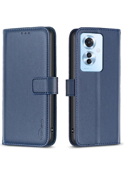Oppo Oppo 11F 5g Için Kılıf Deri Çanta Cüzdan Iş Çok Renkli Yuvası (Yurt Dışından)