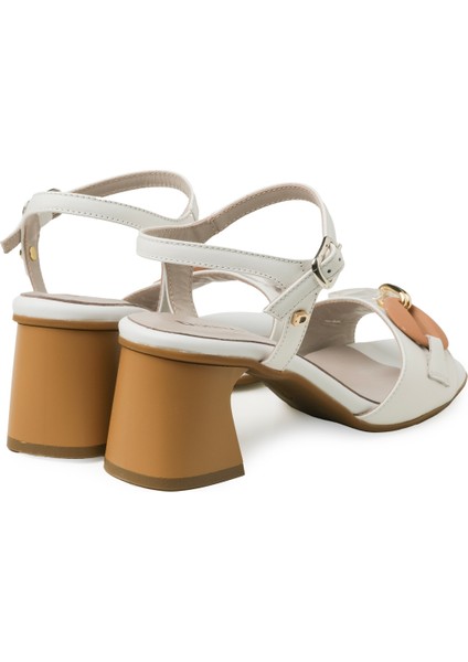 Kadın Sandalet 5P5114DP Donna Serena 5114 Softnıl Pelle Bianco fırsatları