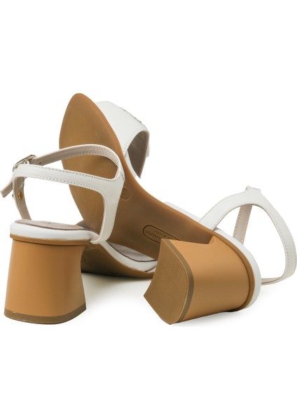 Kadın Sandalet 5P5114DP Donna Serena 5114 Softnıl Pelle Bianco indirimleri
