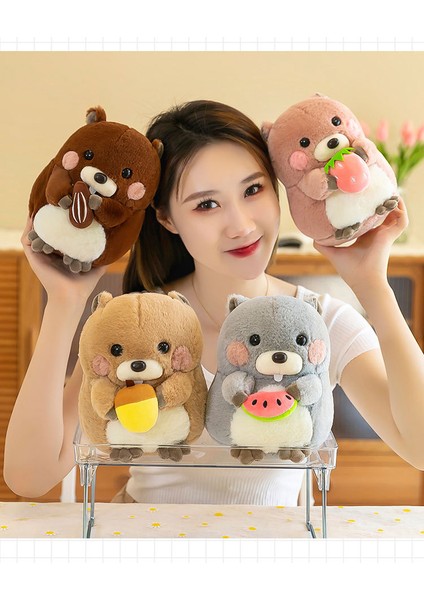 20C'M Marmot Doll Foodie Fare Peluş Oyuncak (Yurt Dışından)