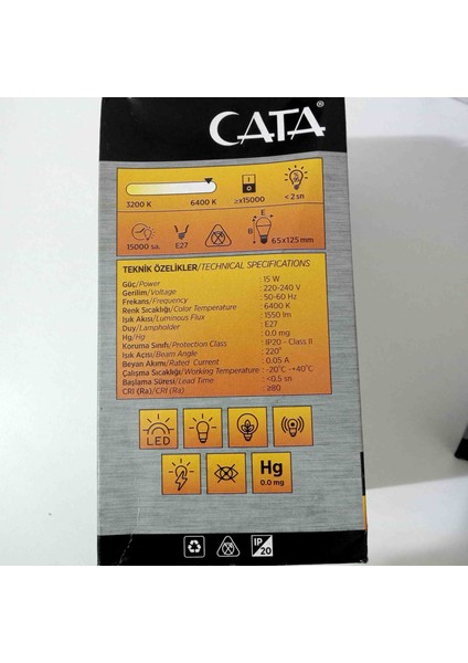 15 Watt Cata LED Lamba fiyatları
