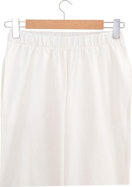 Reya Kadın Pijama Takımı Organik Pamuk Keten Krem modelleri