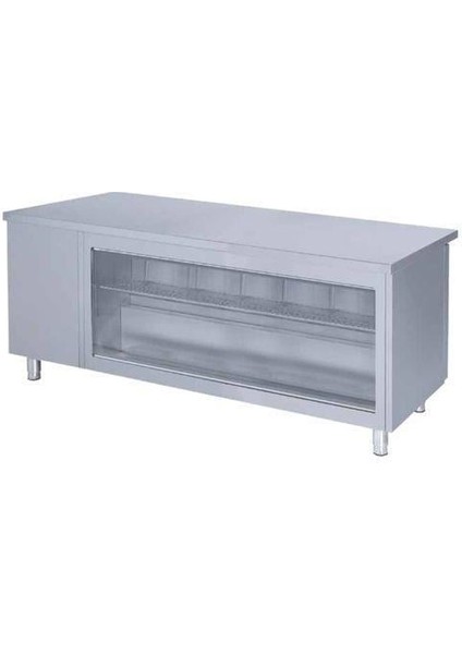 Iceinox Tezgah Tip Snack Buzdolabı Önü Camlı 2 Kapılı 275 Lt