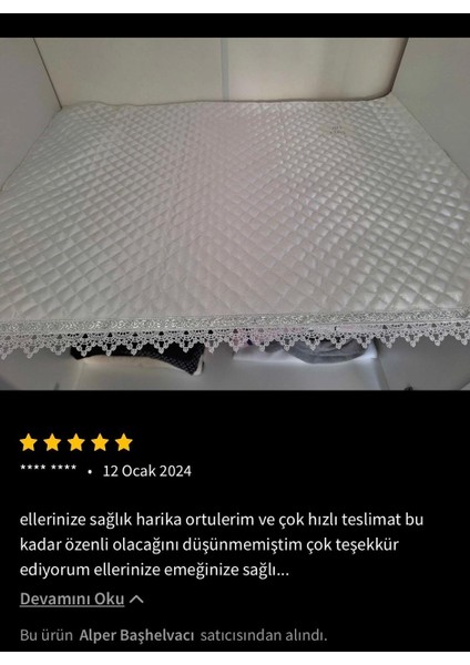 Vintage Sınırlı Üretim Özel Seri Saten Raf Örtüsü - Krem 50 cm Derinlik x 10 mt Boy Gold Su Taşı Detaylı Lüks Saten Kapitone Raf Örtüsü / Çekmece Örtüsü / Dolap İçi Örtü