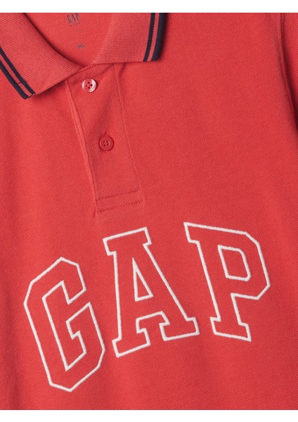 Erkek Çocuk Kırmızı Gap Logo Polo Yaka T-Shirt