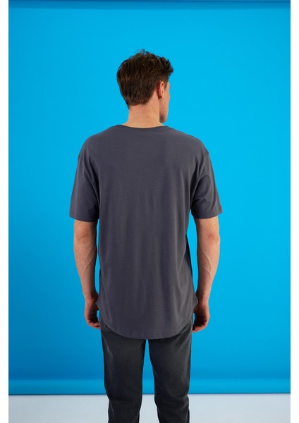 Erkek Walker Antrasit Bisiklet Yaka Slim Fit Tişört fırsatları