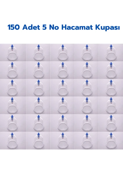 150 Adet 5 Numara Hacamat Kupası