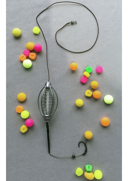 Gezer Yaylı Leadcore'lu Sazan Rig Takımı ( 14 mm Sarı Pop Up'lı )