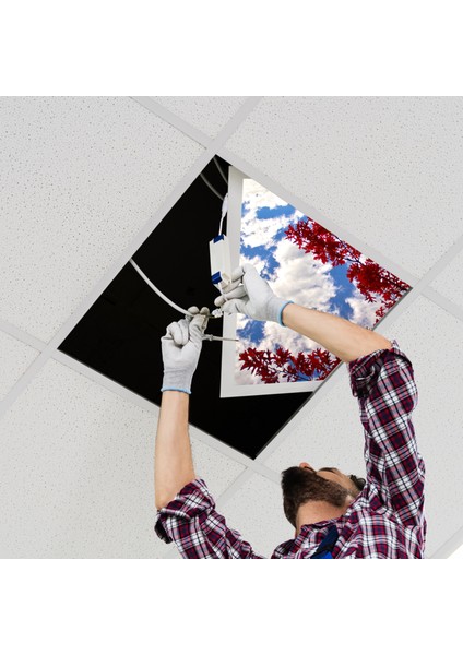 60X60 LED Panel Aydınlatma Armatür Avize Sıva Altı Desenli Tekli 46510208SA