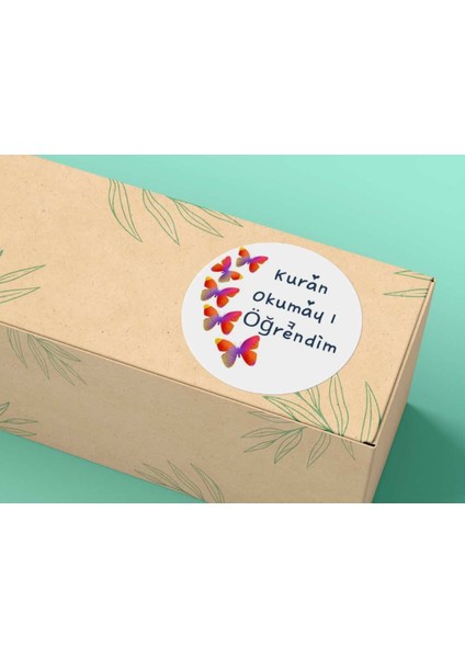 Kuran Okumayı Öğrendim Mat Etiket Elifba Sticker 4 Cm- 33 Adet