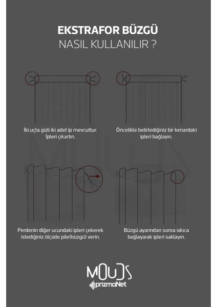 Beyaz Üçgen Desenli Süet Oturma Odası Salon Fon Perde Baskılı Ekstrafor Büzgü 2 Kanat PRD-1071 indirimleri