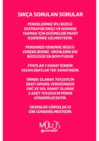 Wave Fuchsia Desenli Süet Oturma Odası Salon Fon Perde Ekstrafor Büzgü 2 Kanat PRD-1097