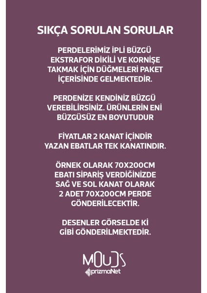 Mandala Etnik Desenli Süet Oturma Odası Salon Fon Perde Baskılı Ekstrafor Büzgü 2 Kanat PRD-1100