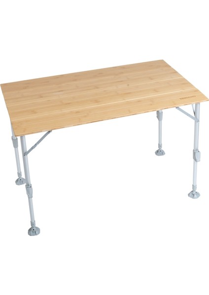 Kamp Masası - Ahşap Bambu - 4'e Katlanır - 100 cm