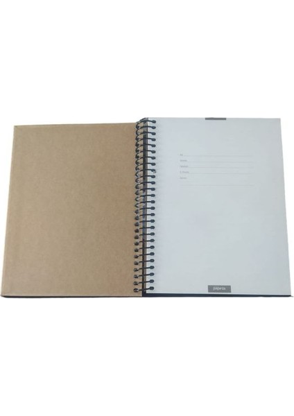 Papirüs Kraft Spiralli Sert Kapak 16X23 100 Yaprak Çizgili fiyatları