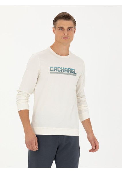 Erkek Ekru Sweatshirt 50272483-VR019