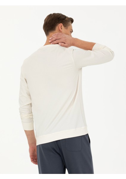 Erkek Ekru Sweatshirt 50272483-VR019
