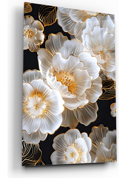 Çiçek Dekoratif Temperli Cam Tablo fiyatları