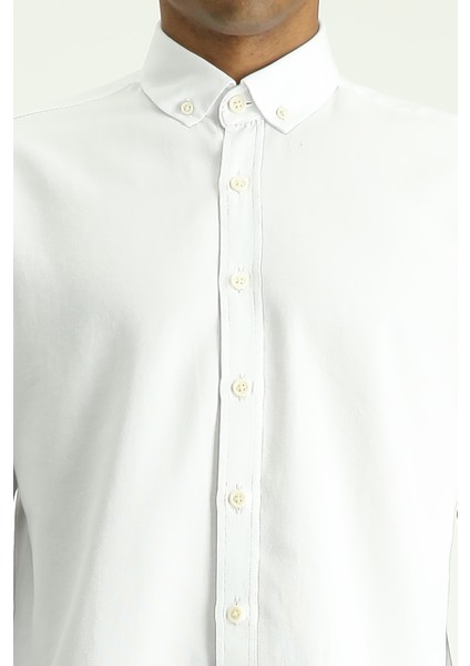 Uzun Kol Regular Fit Oxford Pamuk Gömlek fırsatları