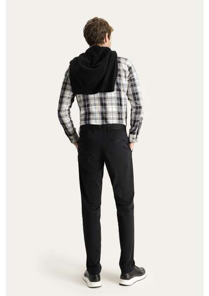Slim Fit Dar Kesim Likralı Saten Kanvas / Chino Pantolon fırsatları