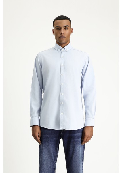 Uzun Kol Regular Fit Oxford Pamuk Gömlek modelleri