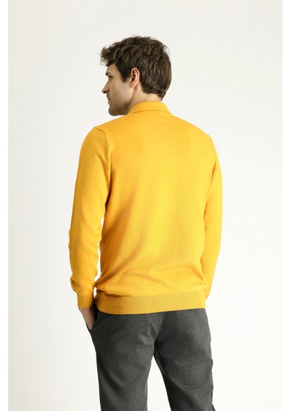 Polo Yaka Regular Fit Pamuklu Triko Kazak fırsatları