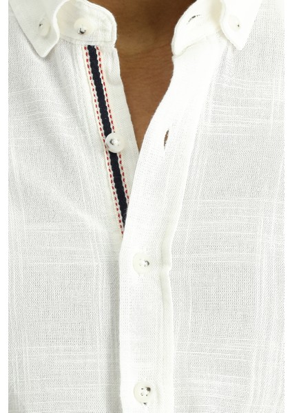 Uzun Kol Slim Fit Dar Kesim Desenli Spor Pamuk Gömlek indirimleri