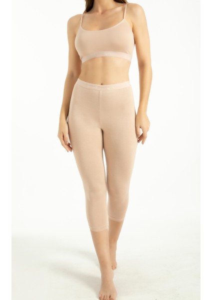 Kadın Bambu İp Askılı Çıkarılabilir Pedli Büstiyer Nefes Alan Yumuşak Dokulu Slim Fit Ten Renk modelleri