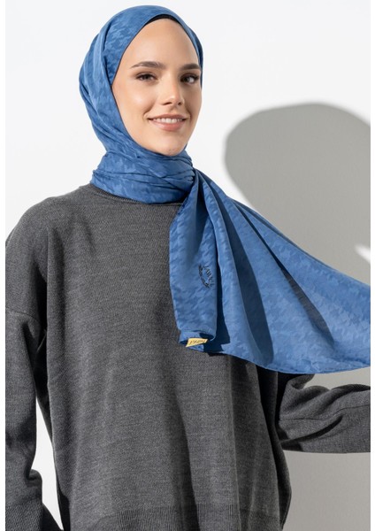 Kadın Jakarlı Küçük Desen Kazayağı Şal indirimleri