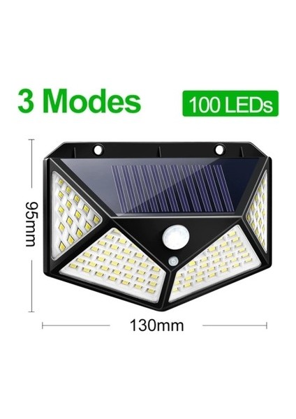 Solar Bahçe Lambası 100 Ledli Sensörlü Solar Lamba indirimleri