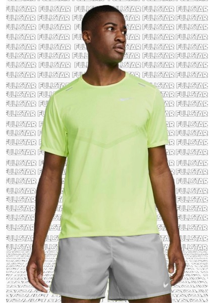 Dri Fit Adv Techknit Ultra Short Sleeve Running Top Erkek Koşu Tişörtü Sarı
