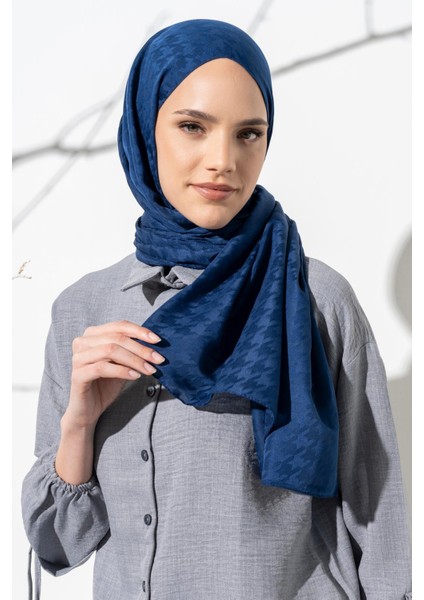 Kadın Jakarlı Küçük Desen Kazayağı Şal fiyatları