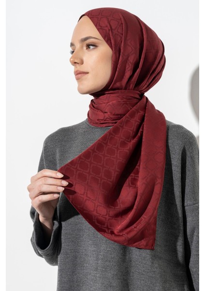 Kadın Geometrik Desen Jakarlı Şal modelleri
