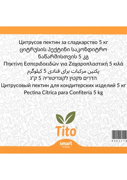 Narenciye Pektini SN24 E440 Şekerlemeler Için 5 kg fiyatları