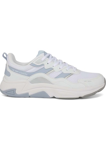 1981-TIONA Anatomik Tabanlı Erkek Günlük Sneakers Ayakkabı NKT01981-BEYAZ Mavi-39