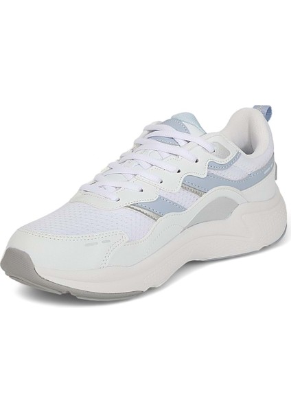 1981-TIONA Anatomik Tabanlı Erkek Günlük Sneakers Ayakkabı NKT01981-BEYAZ Mavi-39