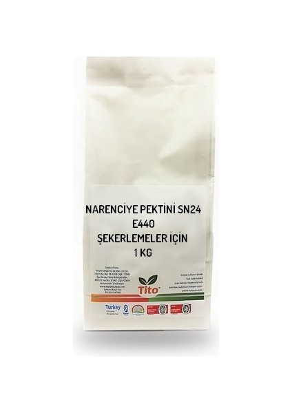 Narenciye Pektini SN24 E440 Şekerlemeler Için 1 kg