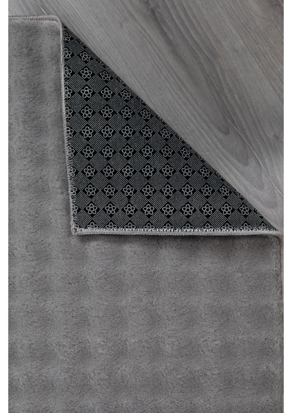 Dekoratif Bubble Uzun Tüylü Yumuşak Puffy Peluş Kaymaz Yıkanabilir Salon Koridor Halı Yolluk Gri modelleri