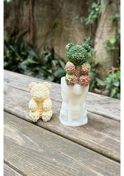 Rose Bear Tekli Silikon Mum Kalıbı indirimleri