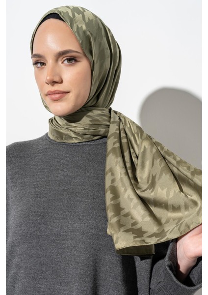 Kadın Tesettür Jakarlı Büyük Desen Kazayağı Şal fiyatları