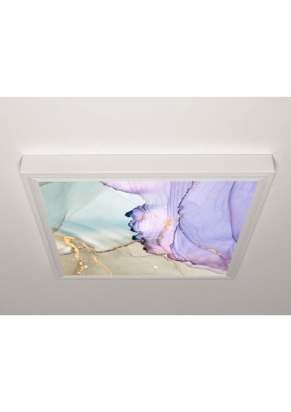60X60 LED Panel Aydınlatma Armatür Avize Sıva Üstü Desenli Tekli 46510825SU