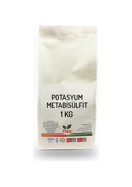 Potasyum Metabisülfit Gıda Tipi Kükürt 1 kg