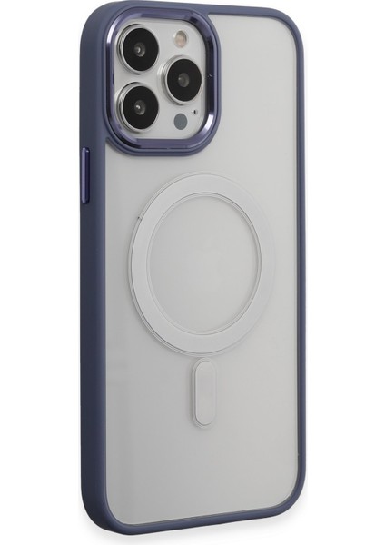 Apple iPhone 15 Pro Kılıf Room Magneticsafe Silikon - Sierra Blue