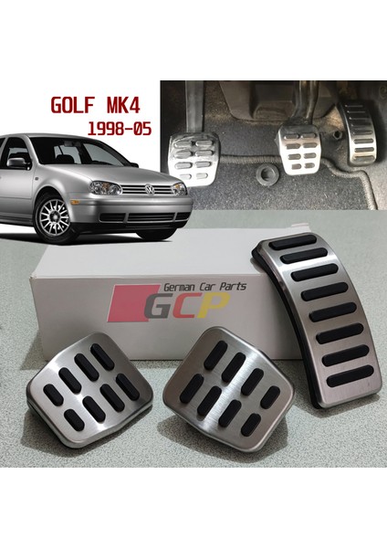 Golf 4 Spor Pedal Seti - Golf Mk4 Krom Spor Pedal Aksesuar