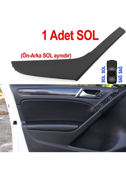Golf 6 Iç Kapı Kolu Tutamağı Sol - Golf 6 Kapı Kolu Soyulma Sorunu