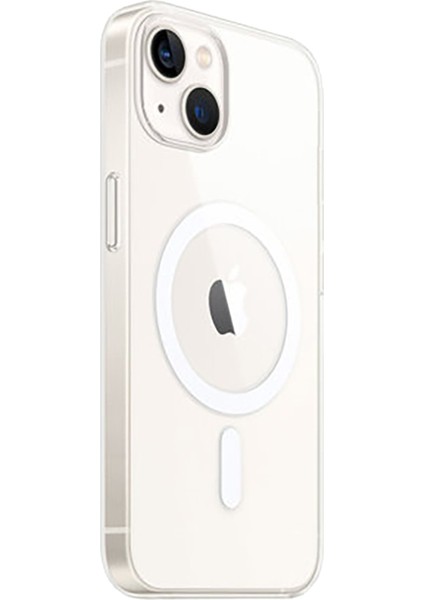 Apple iPhone 15 Plus Kılıf Magneticsafe Şeffaf Silikon - Şeffaf