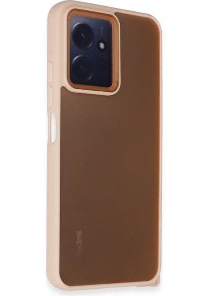 Xiaomi Redmi Note 12 4g Kılıf Elegant Kapak - Pudra