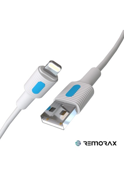 Coral iPhone Uyumlu USB Type A-Lightning 120 Cm 2.0A Mavi-Beyaz modelleri